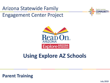 Explore AZ Schools Family Tool