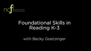 Foundational Skills in Reading K-3